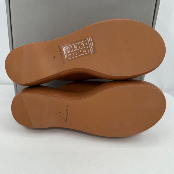 Everlane The Puffa Flatform in Brown Leather sz 9 Women's Chunky Platform Clog - Picture 8 of 8